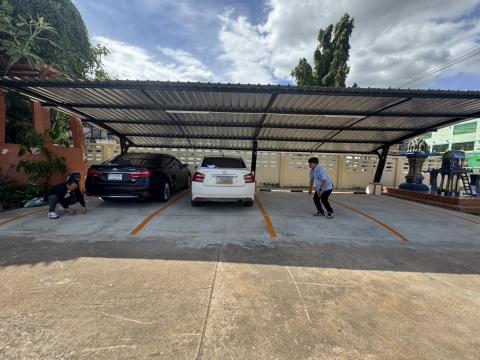 จัดสร้างที่จอดรถยนต์/รถมอเตอร์ไซค์ คลินิกแพทย์แผนไทย