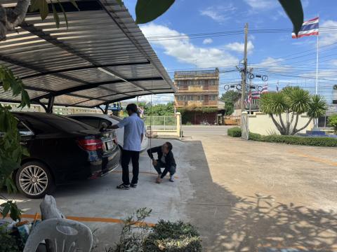 จัดสร้างที่จอดรถยนต์/รถมอเตอร์ไซค์ คลินิกแพทย์แผนไทย